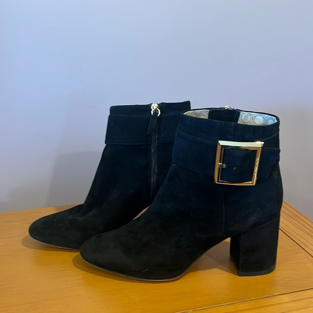 Louise et Cie-Babette Buckle Block Heel Bootie